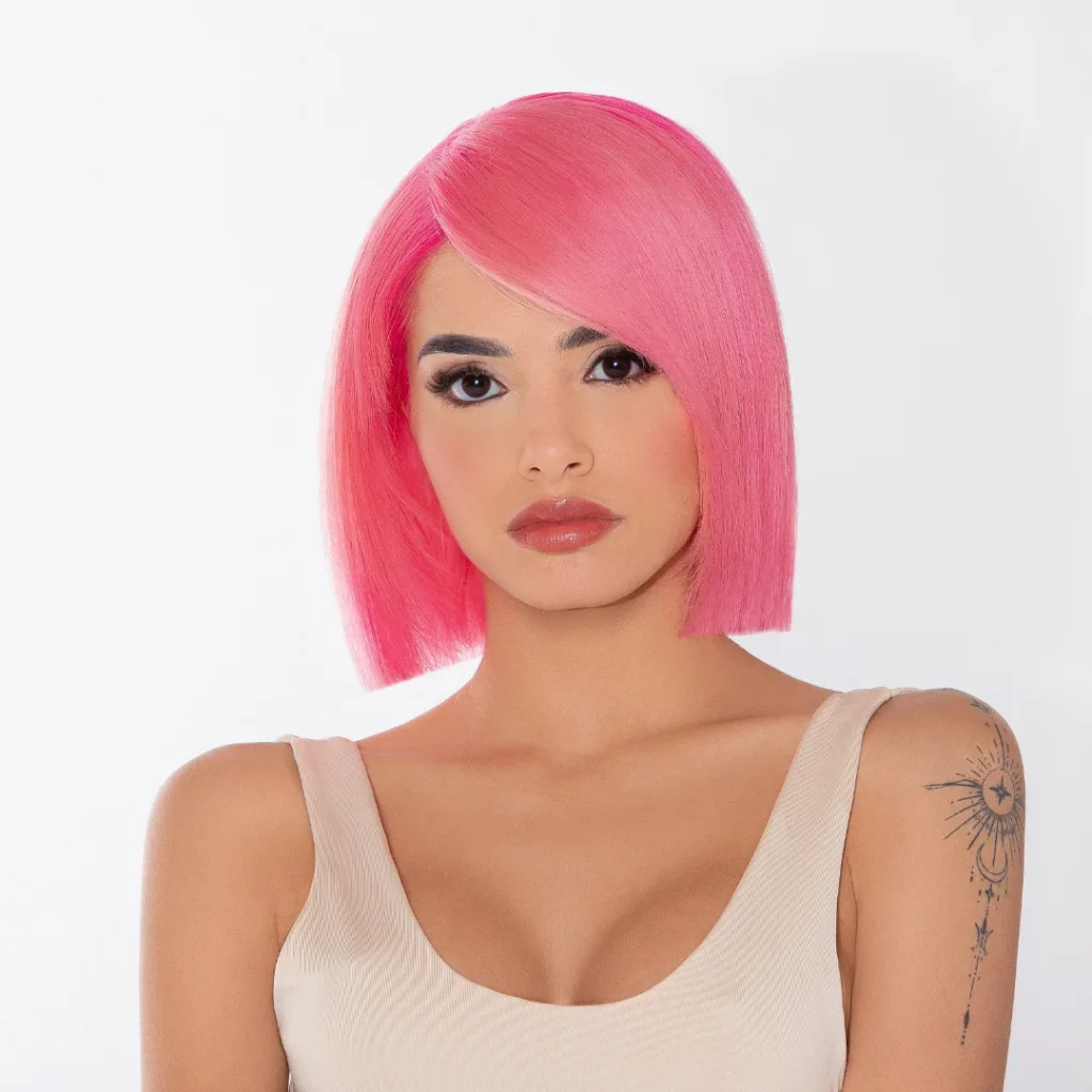 Fuchsia Flash Hair Style